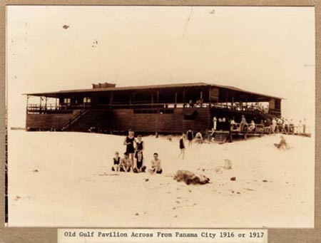 Old Gulf pavilion Across from Panama City 1916 or 1917